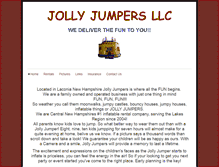 Tablet Screenshot of jollyjumpersllc.com